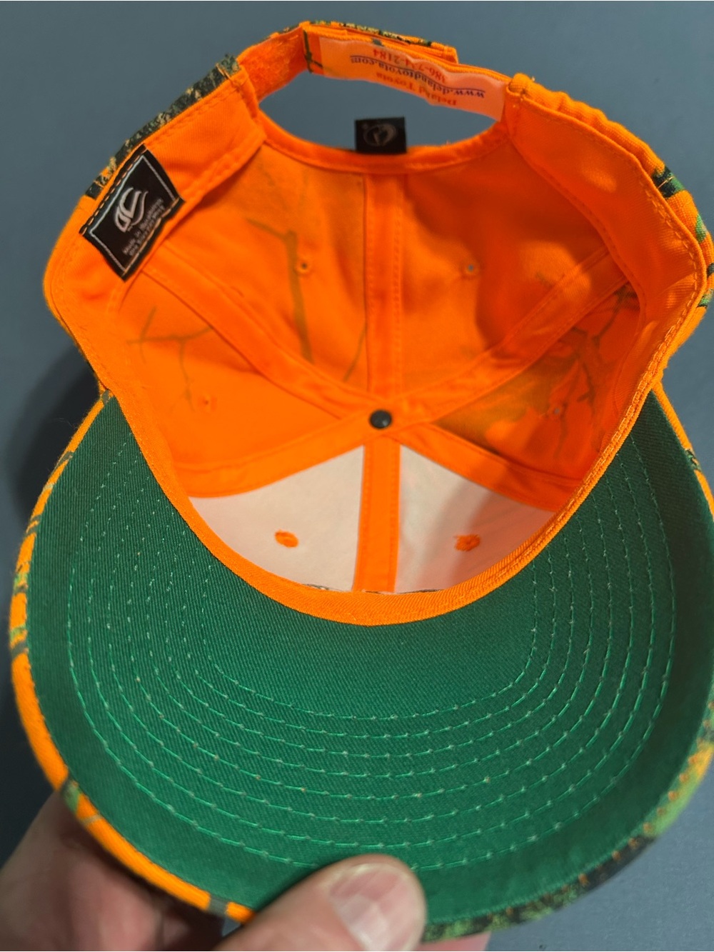 NEW UNWORN Toyota Hunters Orange Camo adj hat - Picture 3 of 3